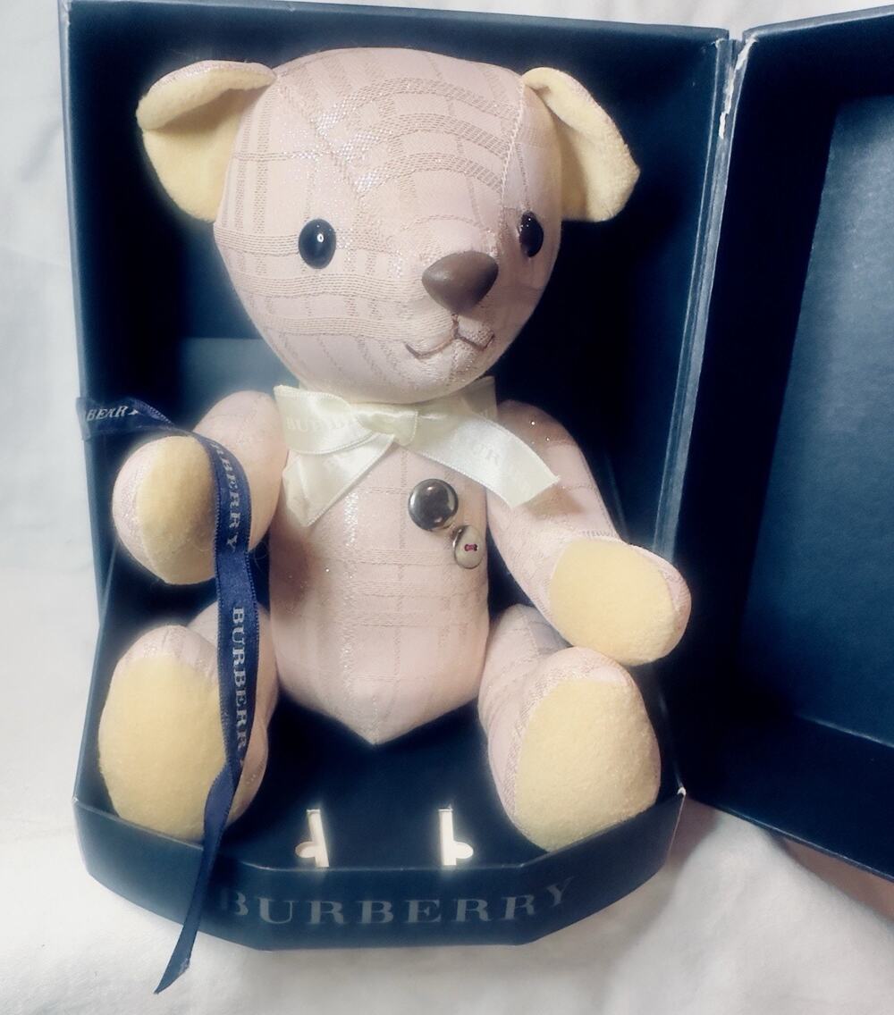 Burberry Vintage Check Teddy Bear – 7” – In Original Box – Very Good Condition